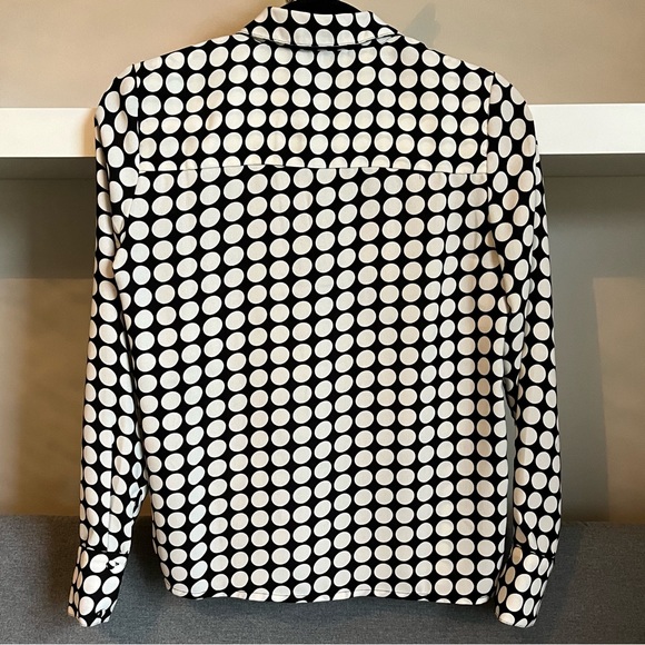 Vero Moda black with white polka dot blouse - Picture 2 of 5